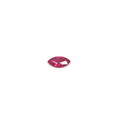 rotes Rubin Navette Edelstein