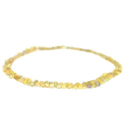 gelbe Beryll Tropfen Kette