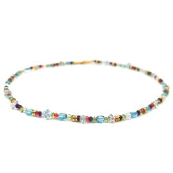 zierliche bunte Edelsteinkette