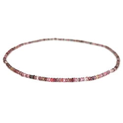 zarte bunte Spinell Linsenkette