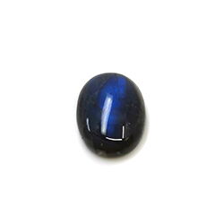 dunkelblauer ovaler Labradorit Cabochon Edelstein