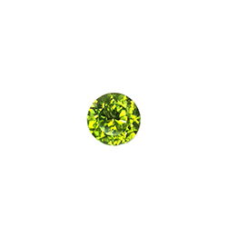 gruener runder Peridot Edelstein