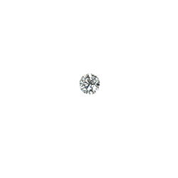 runder weisser Diamant Edelstein
