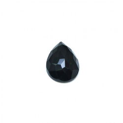 schwarzer Onyx Tropfen Edelstein