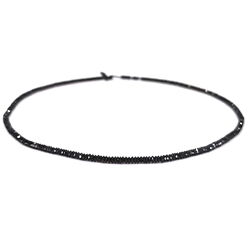schwarze Spinell Linsenkette