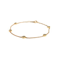 Gelbgold Armband mit Brillanten