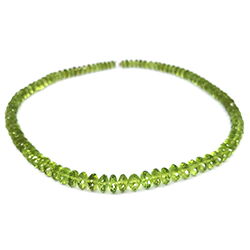 gruene peridot linsen Kette