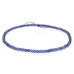 blaue Tansanit Kugelkette