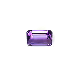 rechteckiger violetter Amethyst Edelstein