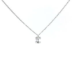 Diamant Rechteck an Weissgoldkette