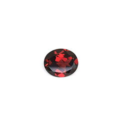 runder roter Granat Edelstein
