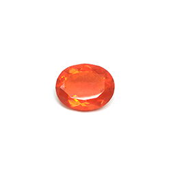 oranger ovaler Feueropal Edelstein