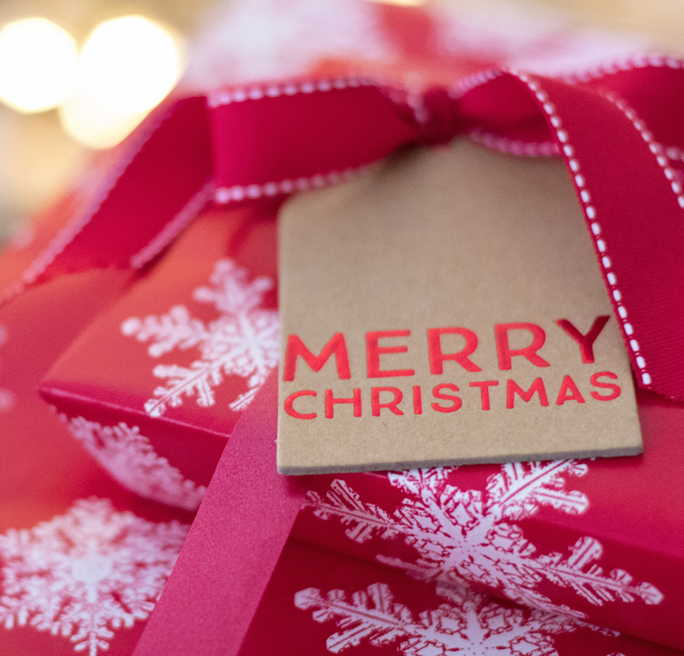 Merry Christmas auf einem Schild Goldschmiede Albath