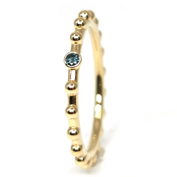 Blauer Diamantring