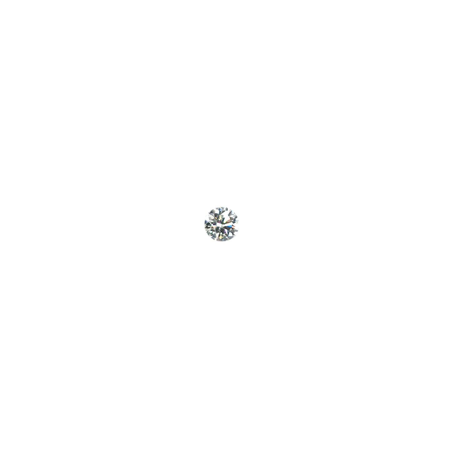 weisser Diamant in Brillantschliff Edelstein
