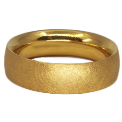 Trauringmodell Oberflaeche fein geeist Gelbgold