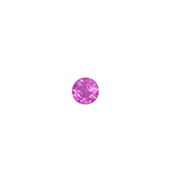 pinker runder facettierter Saphir Edelstein