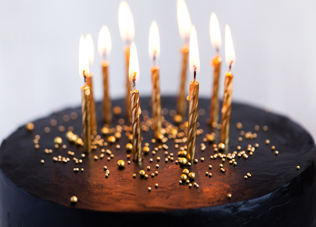 Torte mit Kerzen Goldschmiede Albath