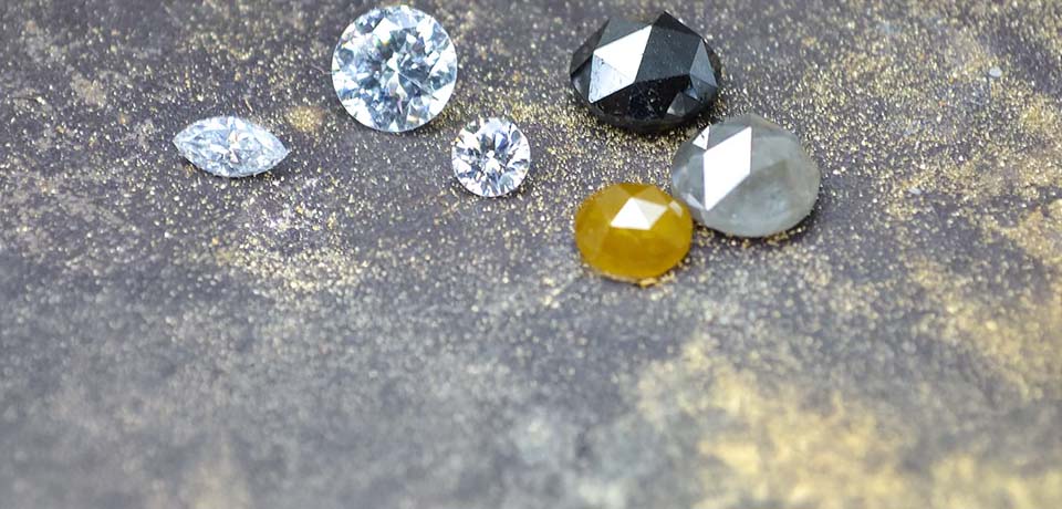 Diamantengruppe weisser diamanten