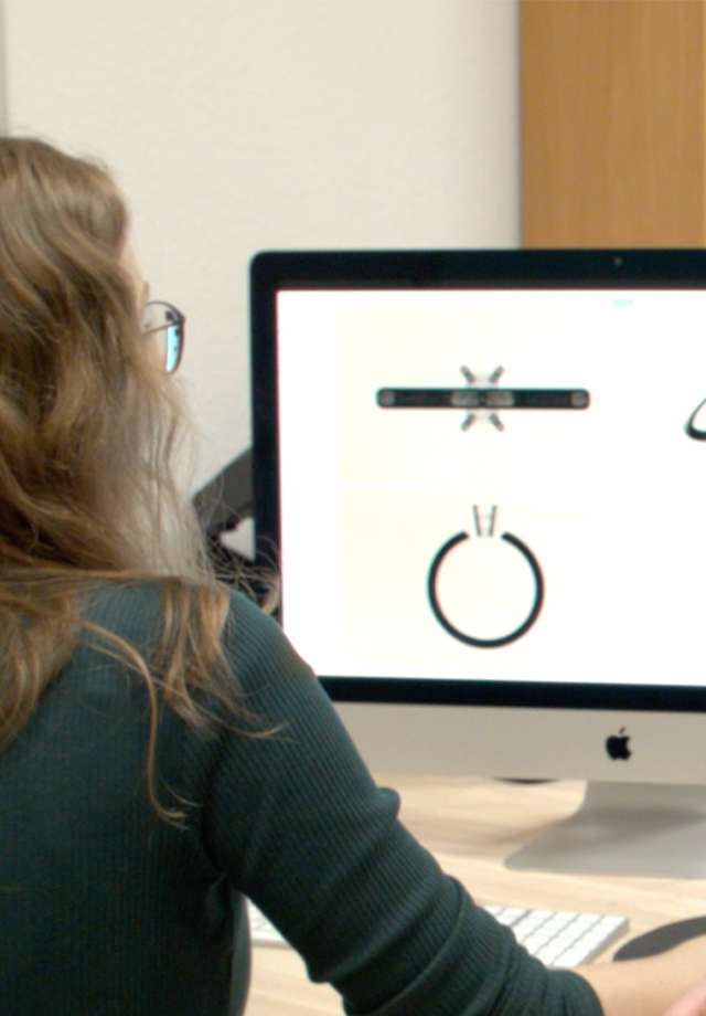 CAD Entwurf eines Ringes am Computer Goldschmiede Albath