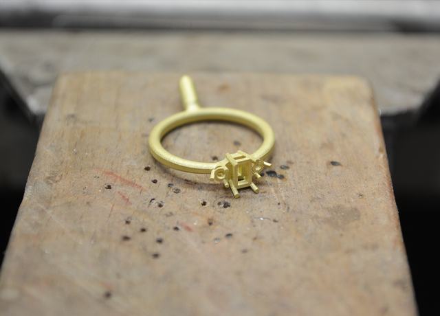 goldender Ring Rohling Goldschmiede Albath